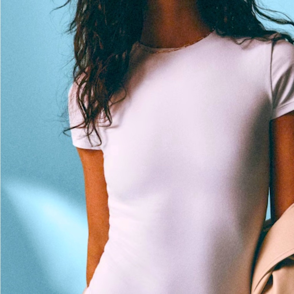 Abercrombie short sleeve cotton body suit